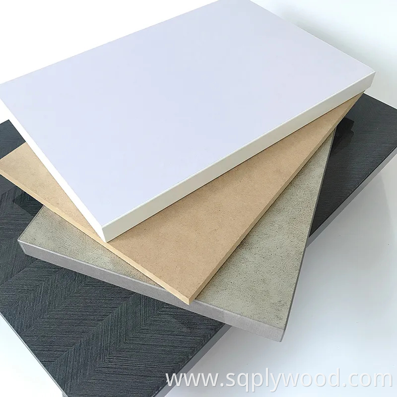 4*8FT Melamine Laminated Slot MDF Board Plain MDF Sheet Wood Grain Veneer